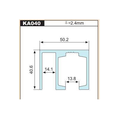 鹏翼导轨铝合金型材 工业型材 KA040,欢迎来电图洽谈