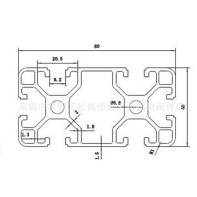 4080铝型材.支架铝型材