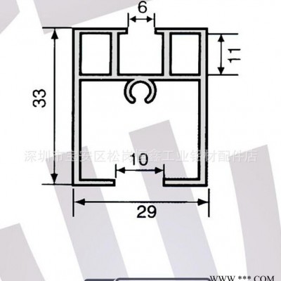 铝型材导轨.深圳.东莞.惠州.珠海铝型材.工艺卡铝型材