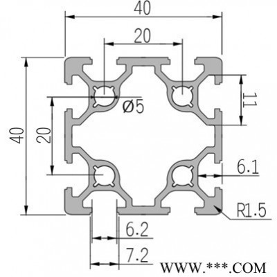 贝派BP-6-4040G工业铝型材可定做，欢迎咨询。